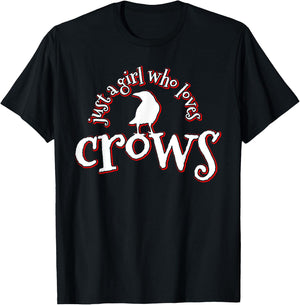 Crow Bird Animal Raven Gift T-Shirt - T-Shirt | Black