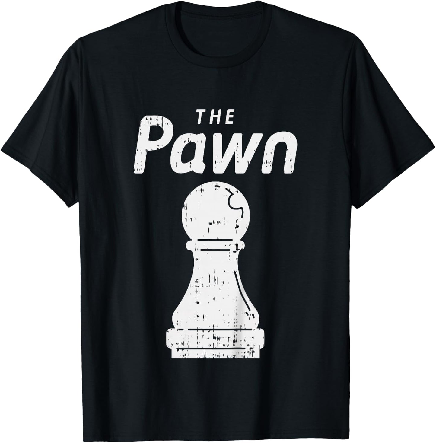 Kids Halloween Chess Piece The Pawn Shirt Group Matching Costume T-Shirt - T-Shirt | Black