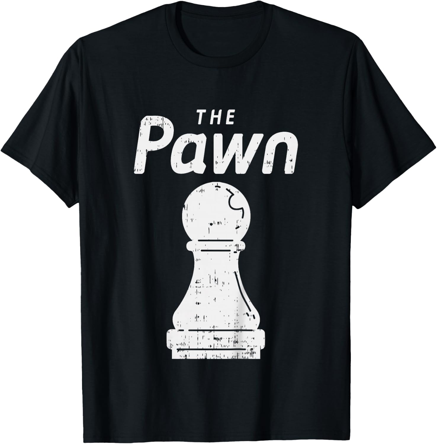 Kids Halloween Chess Piece The Pawn Shirt Group Matching Costume T-Shirt - T-Shirt | Black