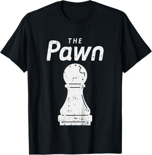 Kids Halloween Chess Piece The Pawn Shirt Group Matching Costume T-Shirt - T-Shirt | Black