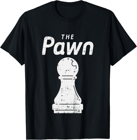 Kids Halloween Chess Piece The Pawn Shirt Group Matching Costume T-Shirt - T-Shirt | Black