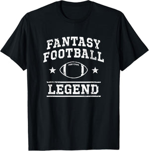 Fantasy Football Legend Vintage T-Shirt - T-Shirt | Black