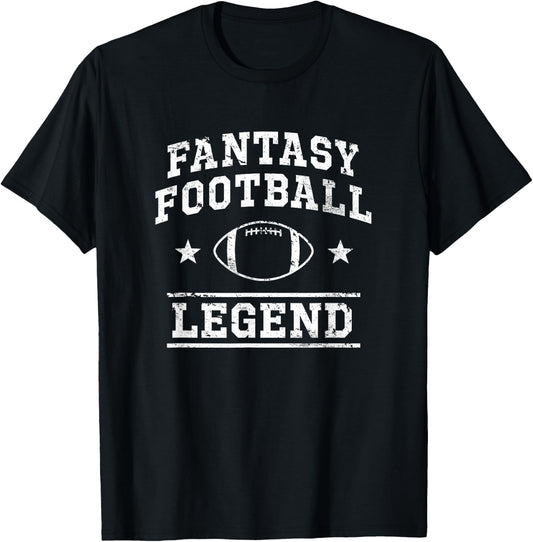 Fantasy Football Legend Vintage T-Shirt - T-Shirt | Black