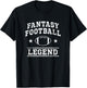 Fantasy Football Legend Vintage T-Shirt - T-Shirt | Black