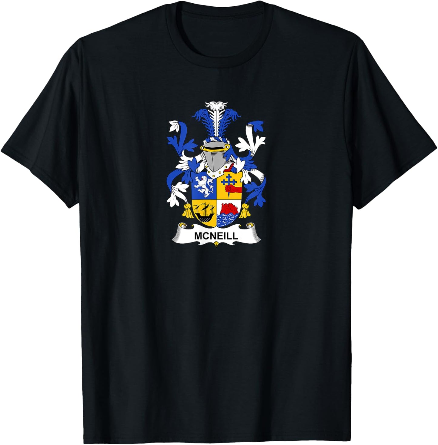 McNeill Coat of Arms - Family Crest Shirt T-Shirt - T-Shirt | Black