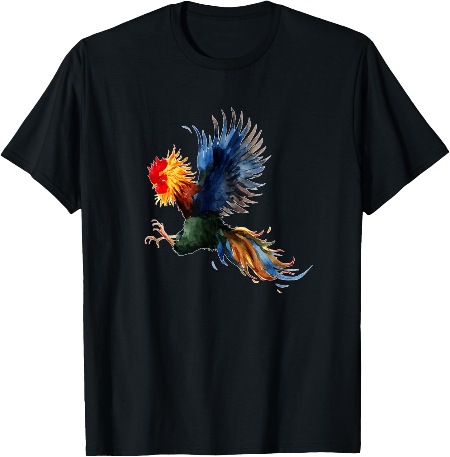 Rooster fighting T-Shirt - T-Shirt | Black