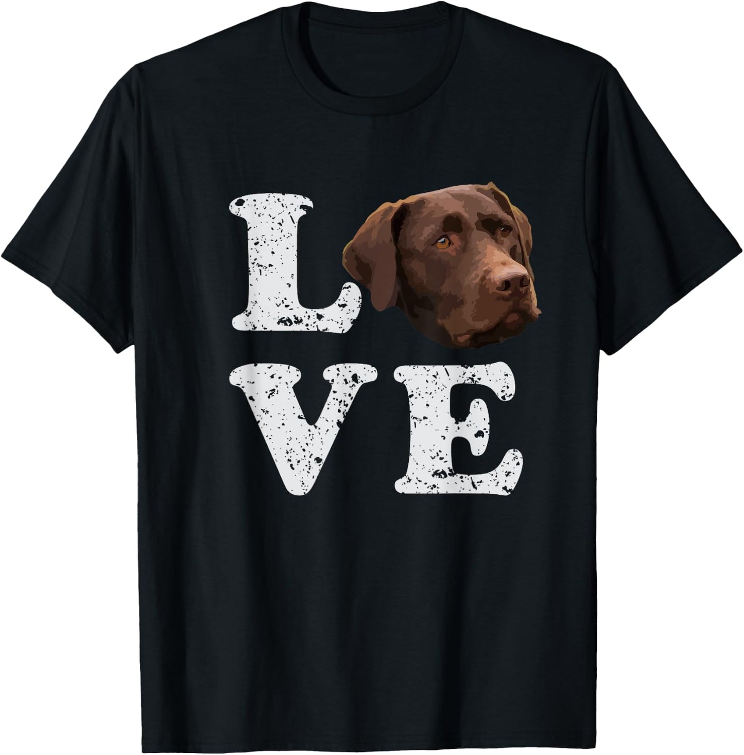 I Love My Chocolate Lab | Labrador Retriever Dog Women Girls Kids T-Shirt - T-Shirt | Black