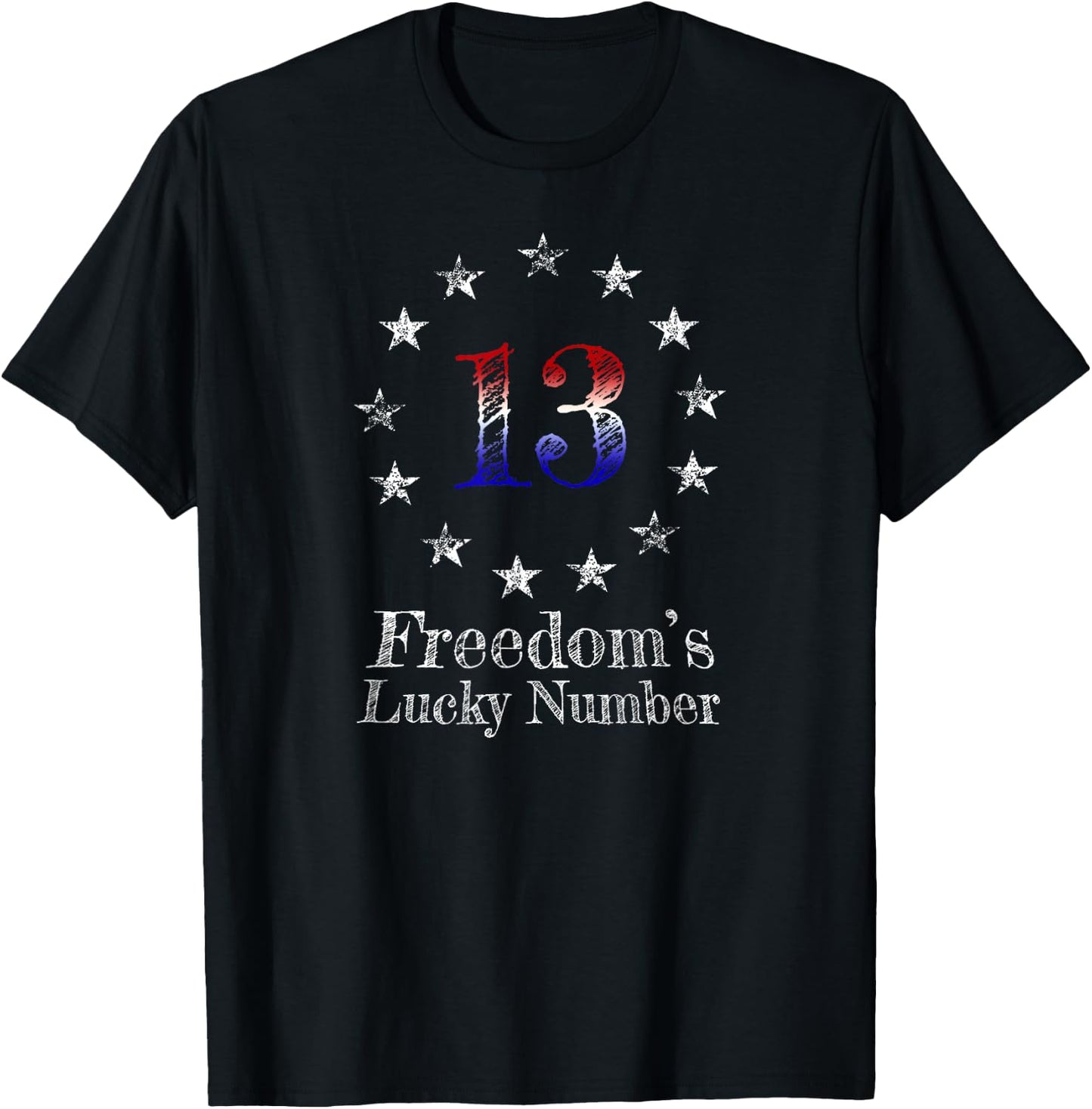 Betsy Ross Distressed Patriotic American Flag Inspired T-Shirt - T-Shirt | Black