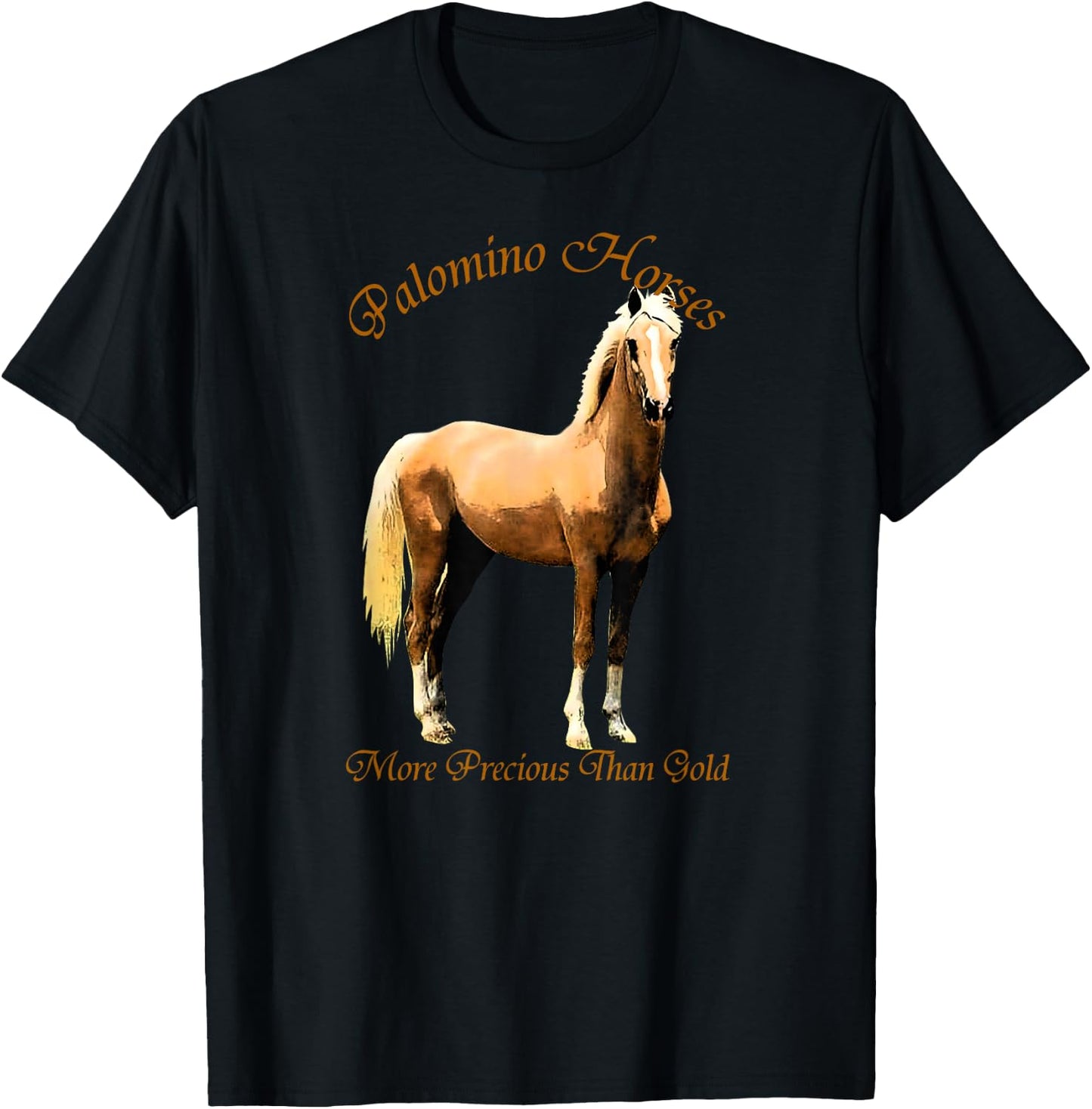 Palomino Horse - More Precious Than Gold T-Shirt - T-Shirt | Black