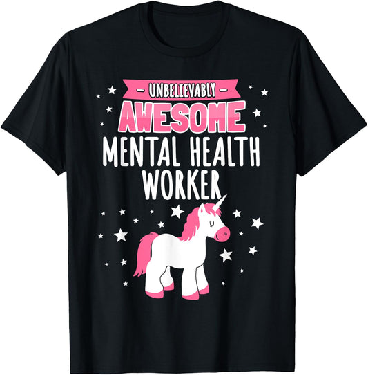 Mental Health Worker T-Shirt - T-Shirt | Black