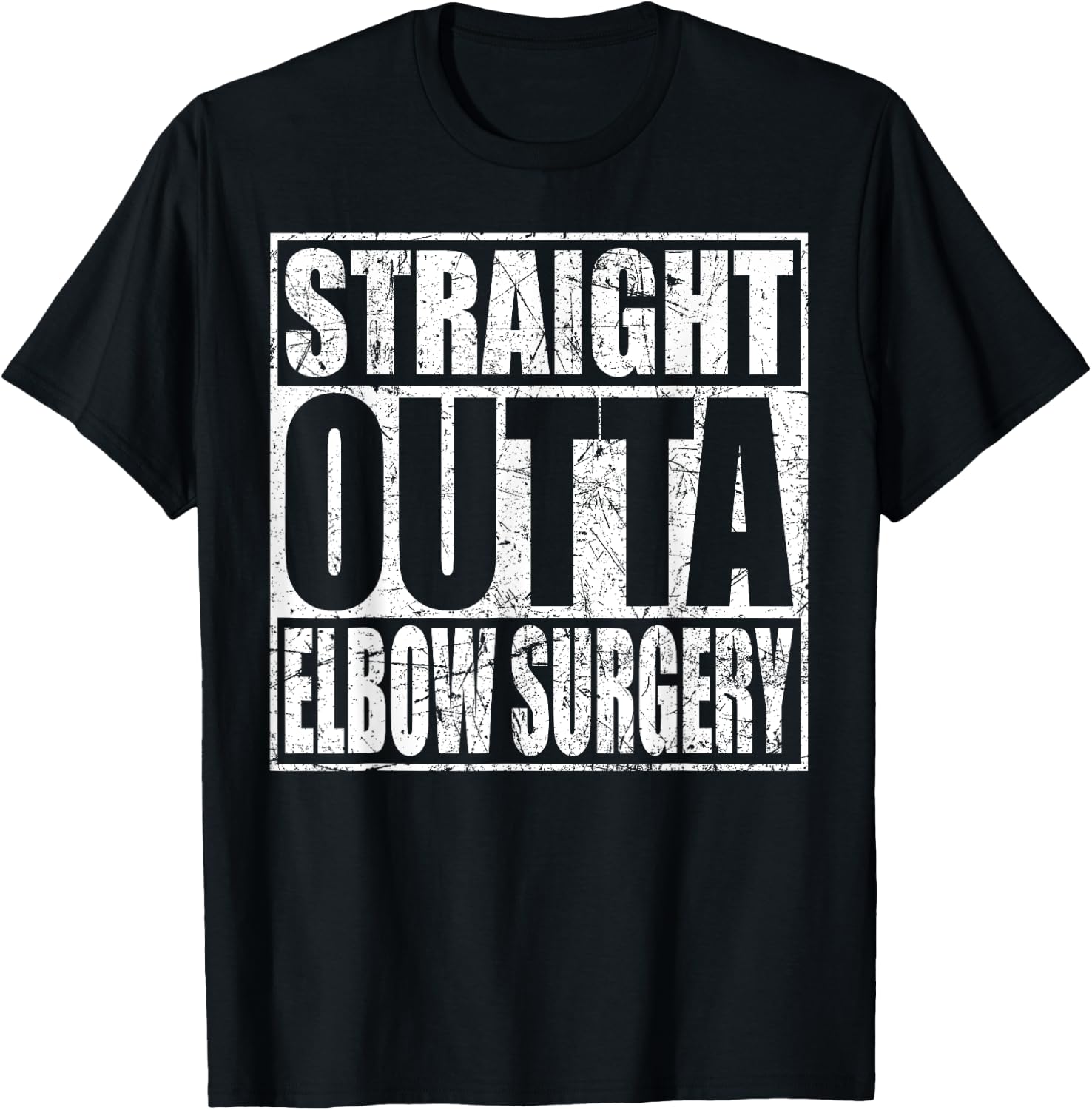 Elbow Surgery T Shirt Broken Joint Replacement Recovery Gift T-Shirt - T-Shirt | Black