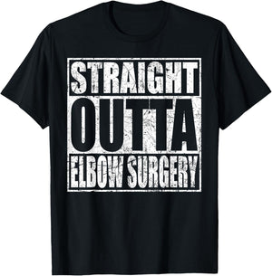 Elbow Surgery T Shirt Broken Joint Replacement Recovery Gift T-Shirt - T-Shirt | Black