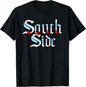 SOUTH SIDE Chicago Flag Local City T-Shirt - T-Shirt | Black