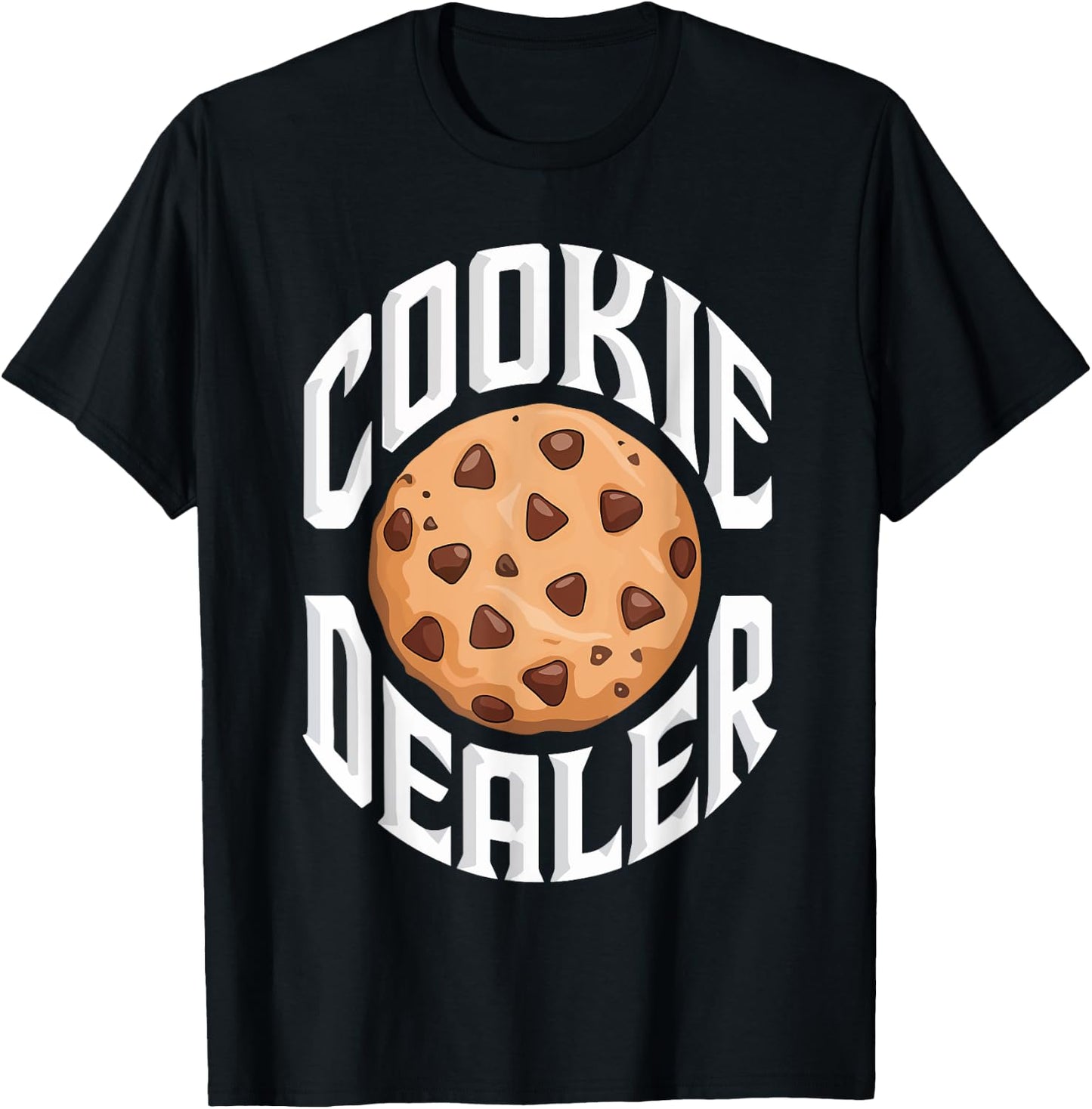 Cookie Dealer Shirt Funny Kids Men Women Cookie Baking Crew T-Shirt - T-Shirt | Black