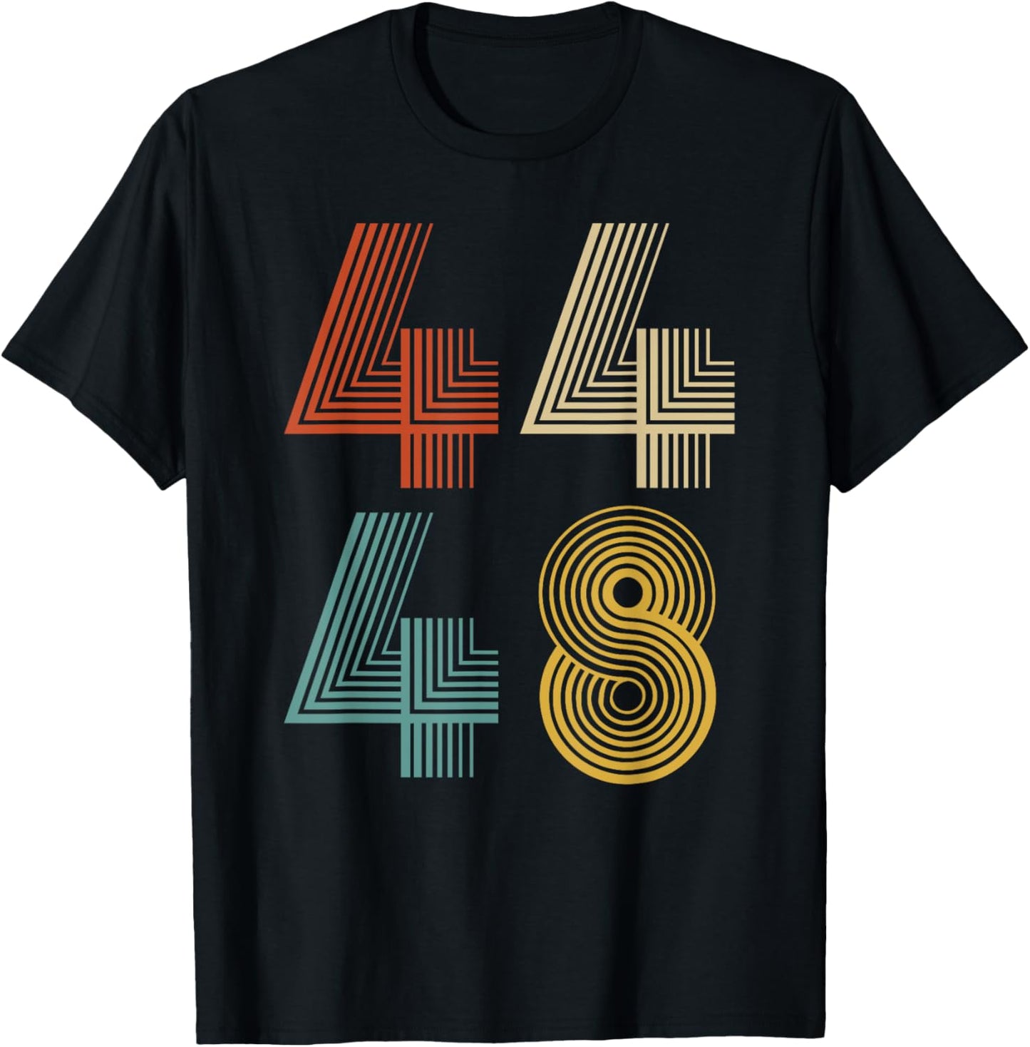 Obama 2028 President 44 48 Retro Vintage T-Shirt - T-Shirt | Black