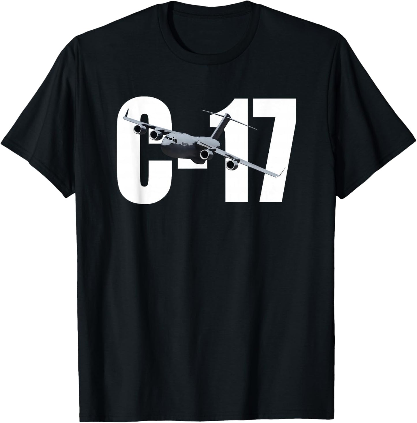C-17 C17 Globemaster III 3 T Shirt Jet Transport Plane T-Shirt - T-Shirt | Black