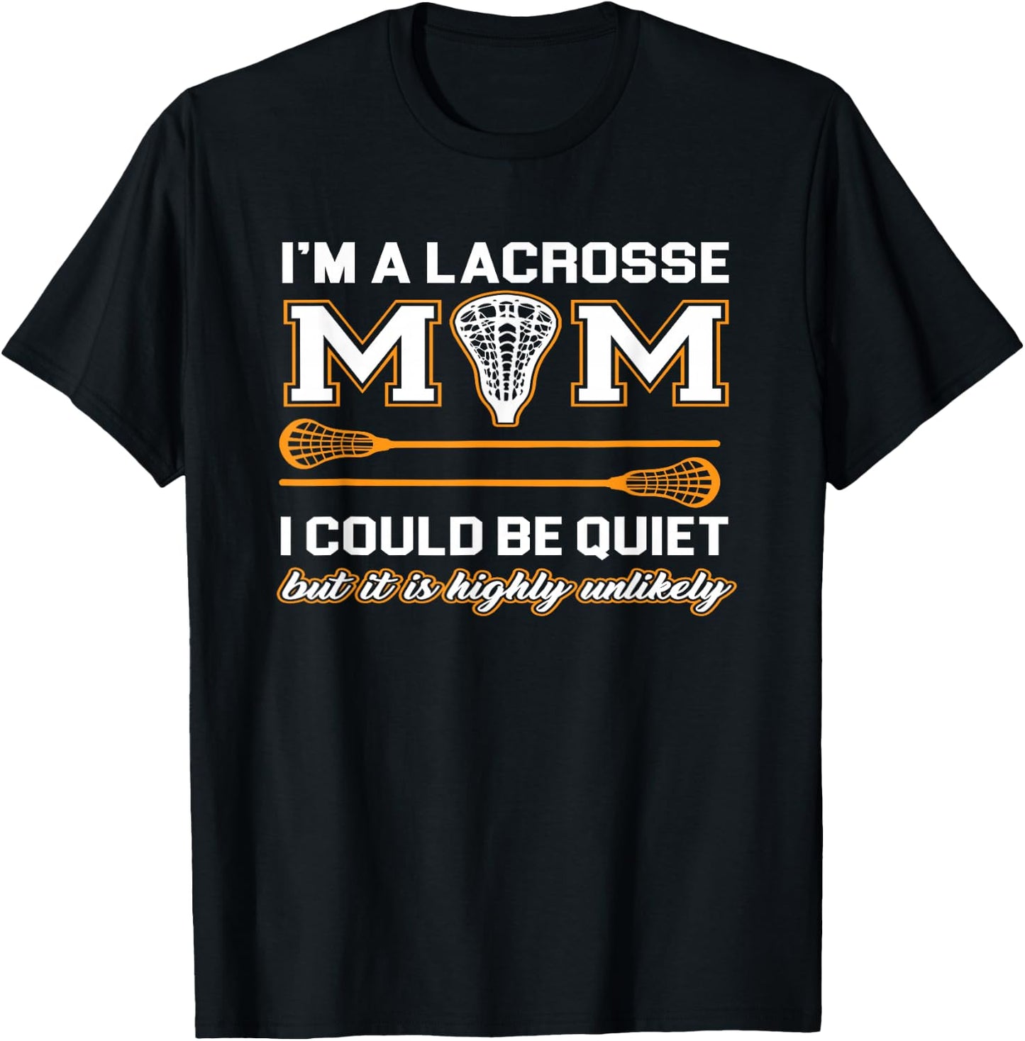 Lacrosse Mom Shirt | Lacrosse Gifts T-Shirt - T-Shirt | Black