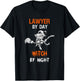 Lawyer By Day Witch By Night Shirt Halloween Costume T-Shirt - T-Shirt | Black