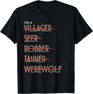 I'm A Werewolf Design - Board Game - Tabletop Gaming T-Shirt - T-Shirt | Black