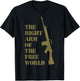 FN FAL fan t shirt 7.62 mm The right arm of the free world T-Shirt - T-Shirt | Black