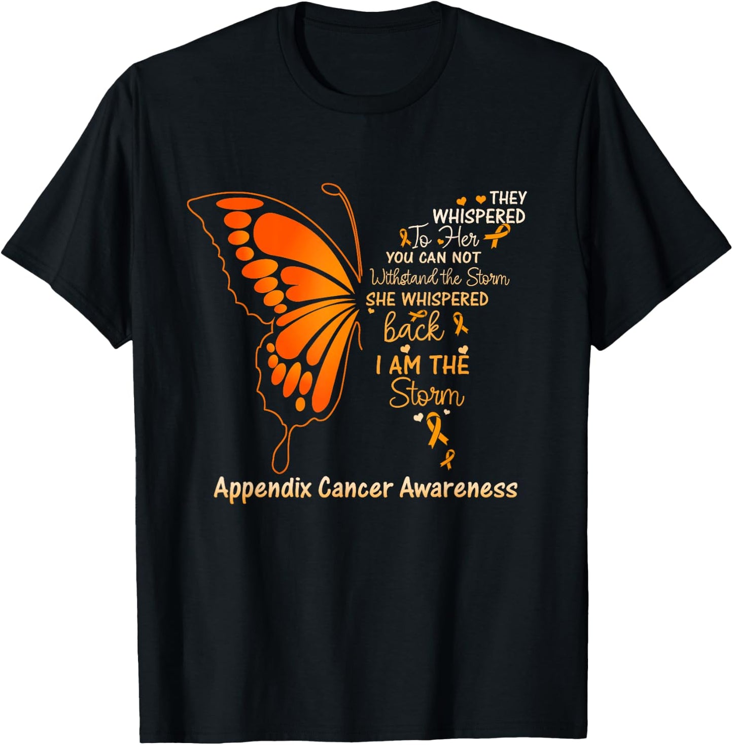 Appendix Cancer I am the Storm T-Shirt - T-Shirt | Black