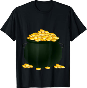 Pot of Gold Costume Holiday and Halloween Parties T-Shirt - T-Shirt | Black