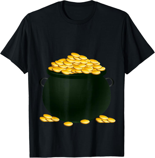 Pot of Gold Costume Holiday and Halloween Parties T-Shirt - T-Shirt | Black
