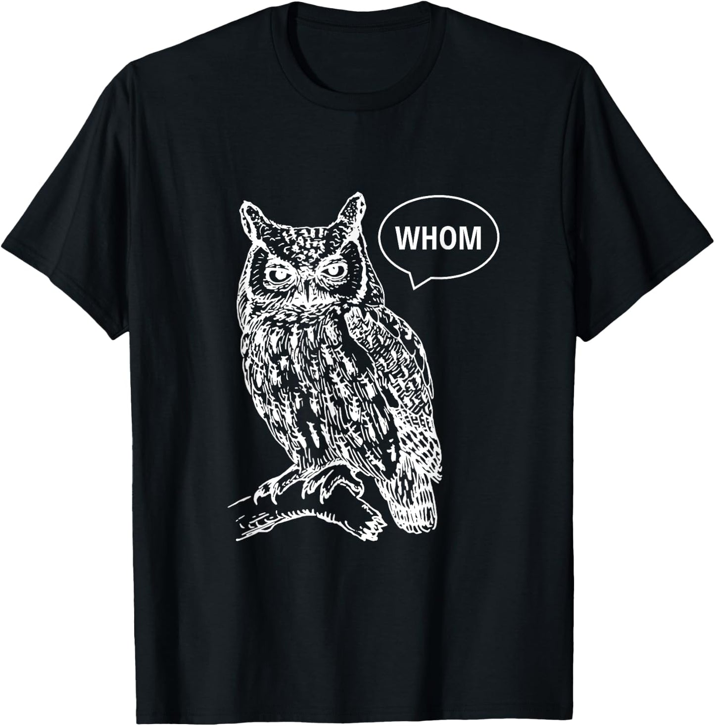 Owl Whom T-Shirt - T-Shirt | Black