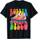 Roller Disco Seventies 70's Costume Skates T-Shirt - T-Shirt | Black