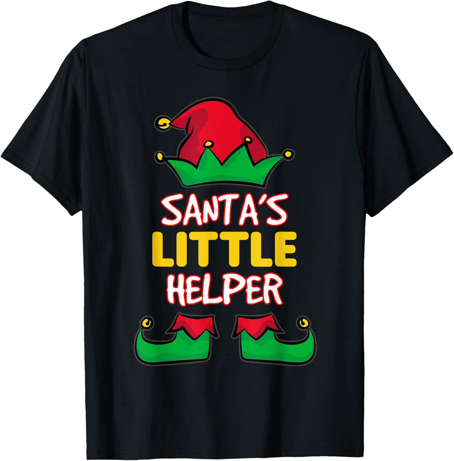 Santa's Little Helper - Santa Claus T-Shirt - T-Shirt | Black