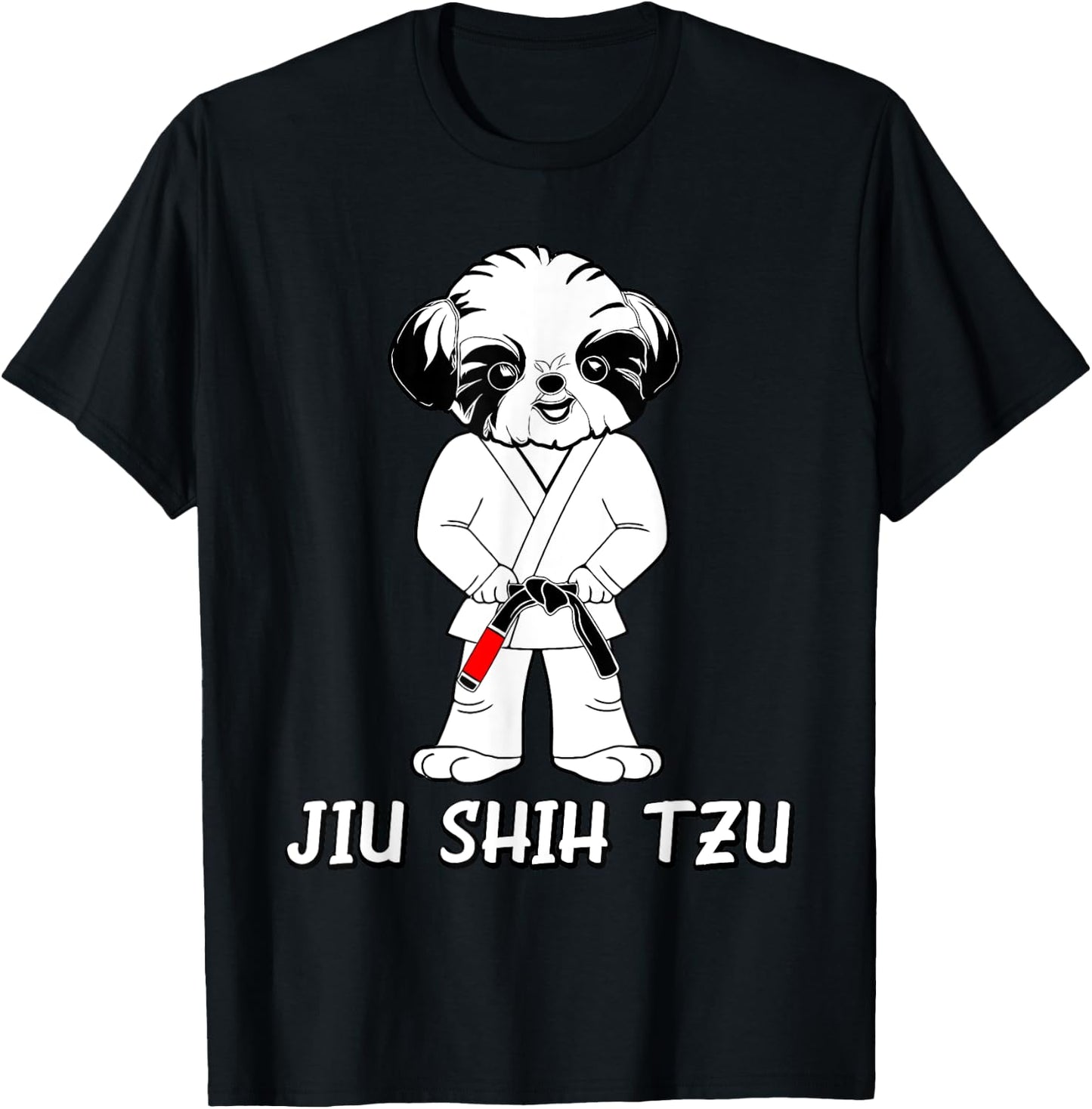 Jiu Jitsu BJJ Shih Tzu Martial Arts Practitioner T-Shirt - T-Shirt | Black