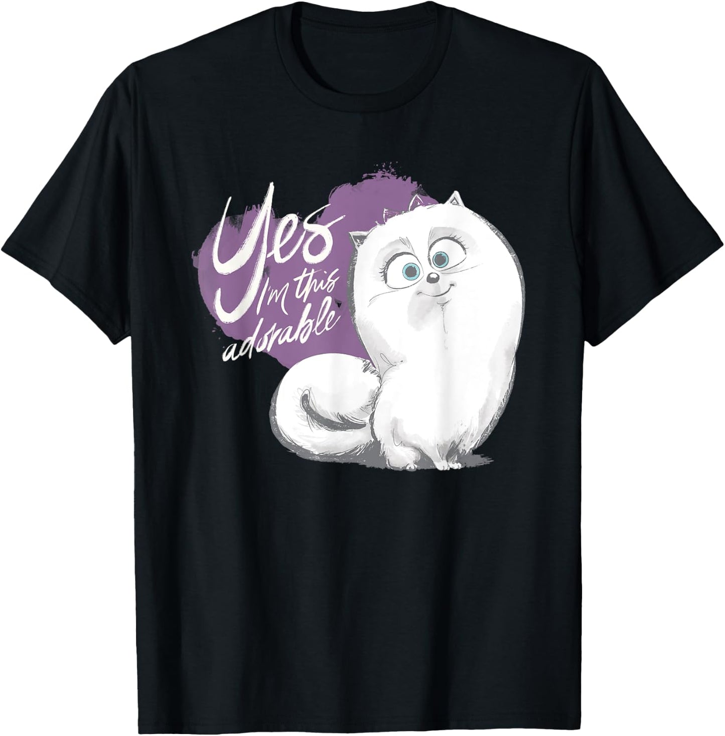 Pets 2 Gidget I'm Adorable T-Shirt - T-Shirt | Black