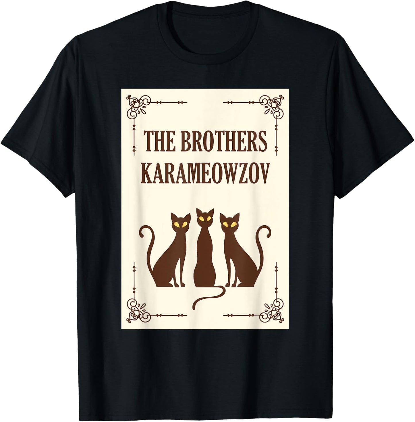 Fyodor Dostoevsky Parody - Funny Russian Literature Gift T-Shirt - T-Shirt | Black