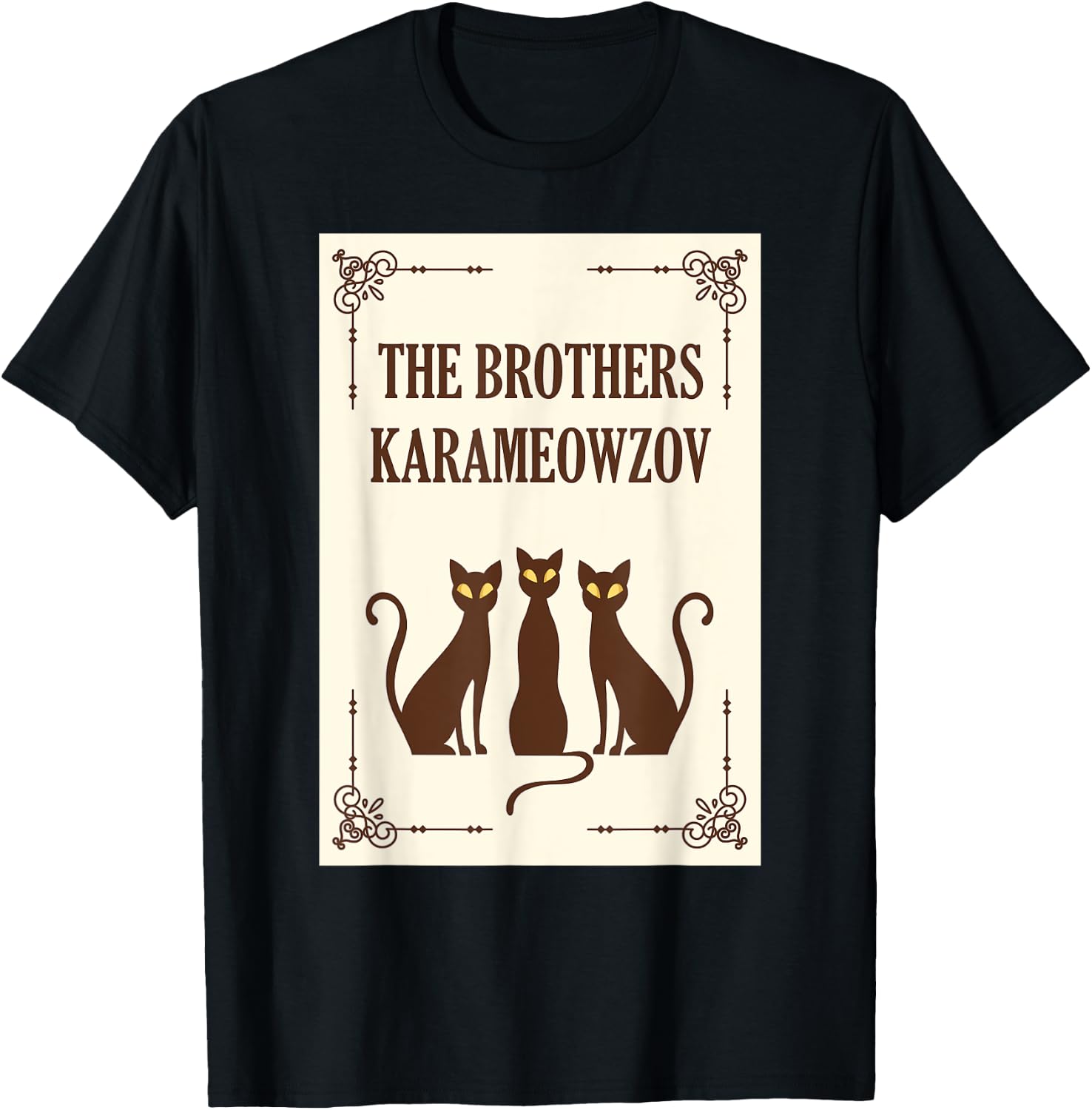 Fyodor Dostoevsky Parody - Funny Russian Literature Gift T-Shirt - T-Shirt | Black
