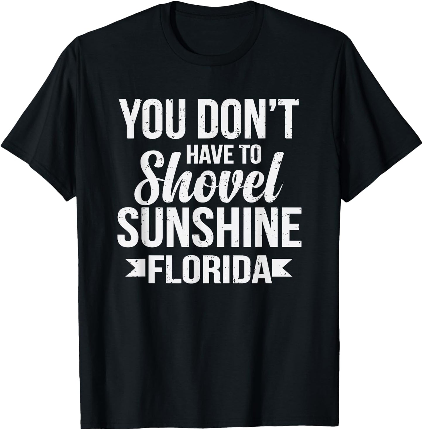 Funny Florida Vacation Gift Funny Snow Bird Beach T-Shirt - T-Shirt | Black