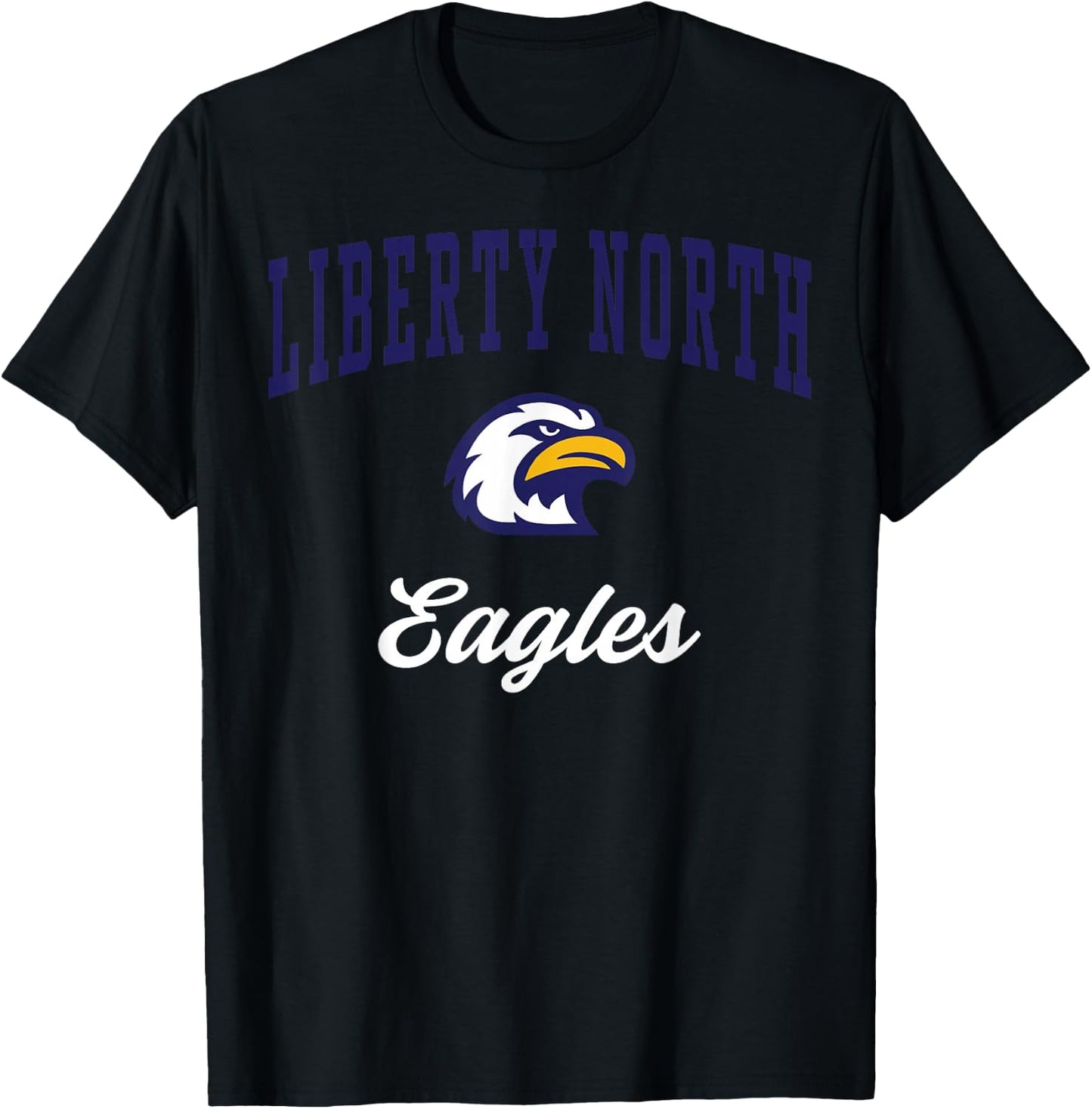Liberty North High School Eagles T-Shirt - T-Shirt | Black