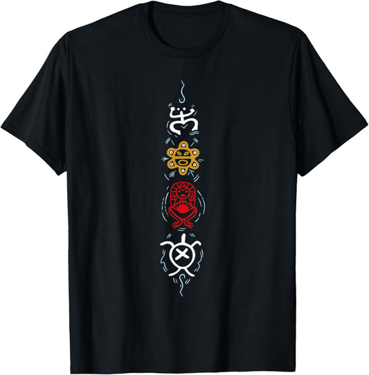 Puerto Rico Heritage Boricua Coquí Taino Puerto Rican T-Shirt - T-Shirt | Black