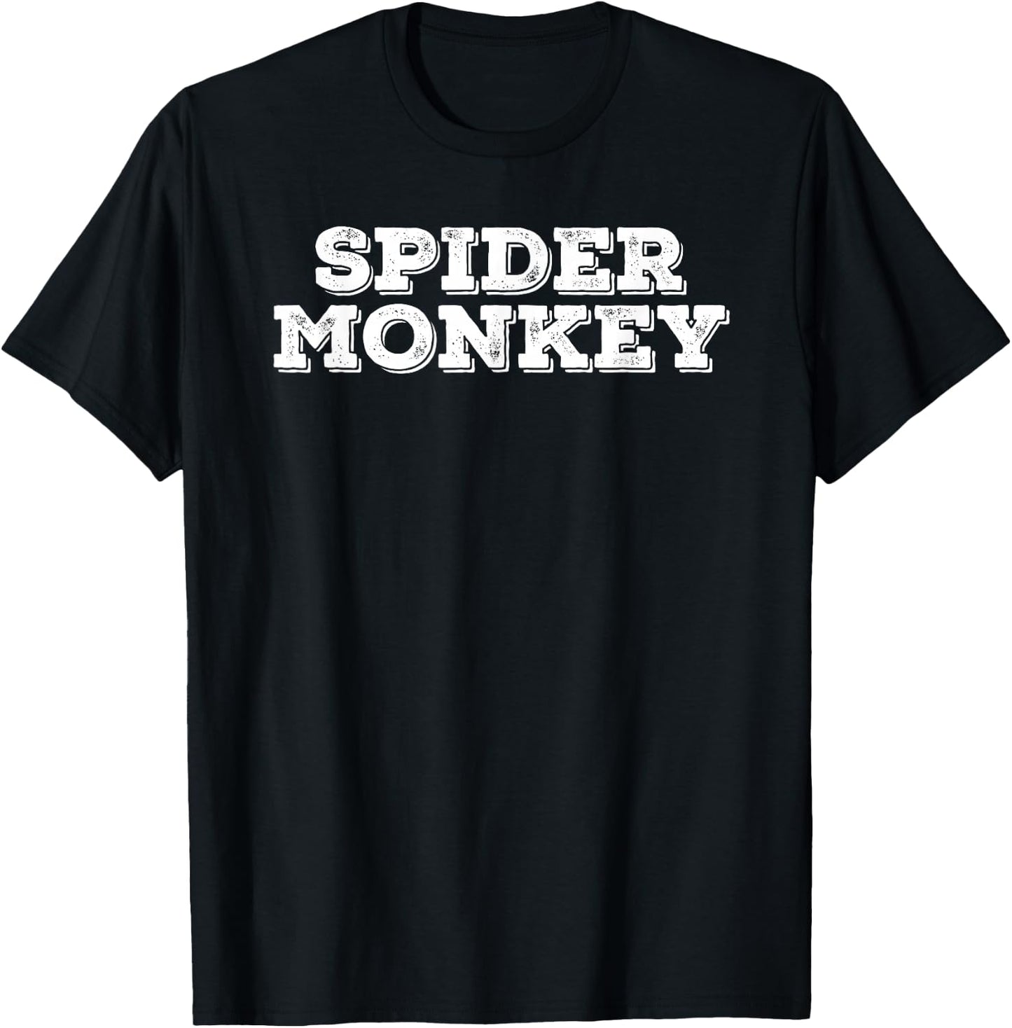 Spider Monkey Shirt Funny Animal Jungle Humorous Gift T-Shirt - T-Shirt | Black