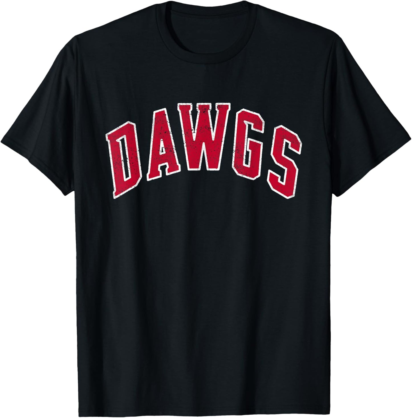 Retro Bulldogs School Sports Name Dawgs Back To School T-Shirt - T-Shirt | Black