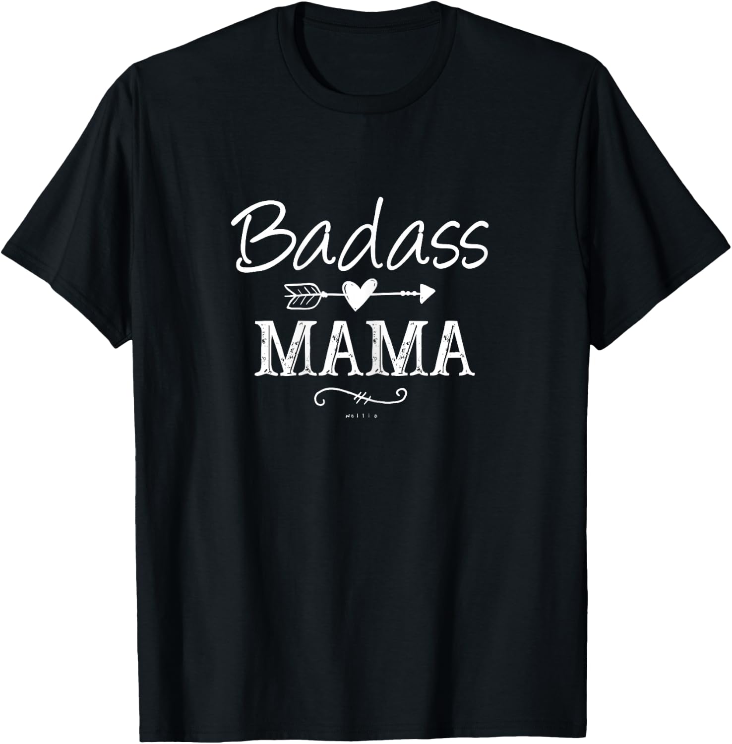 Badass Mama, Christmas Gift Strong as a Mother Funny Mom T-Shirt - T-Shirt | Black