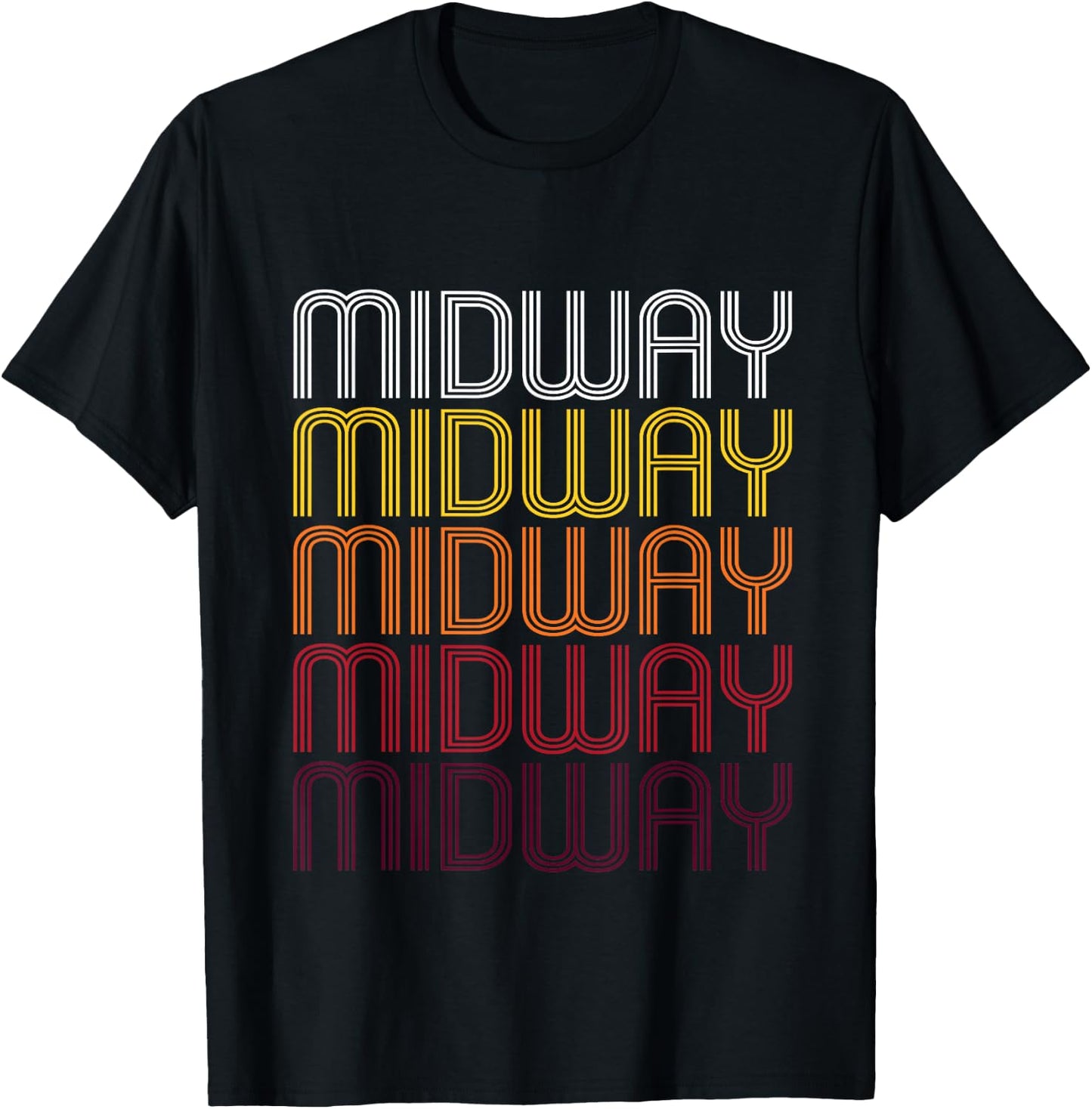 Midway, UT | Vintage Style Utah T-Shirt - T-Shirt | Black