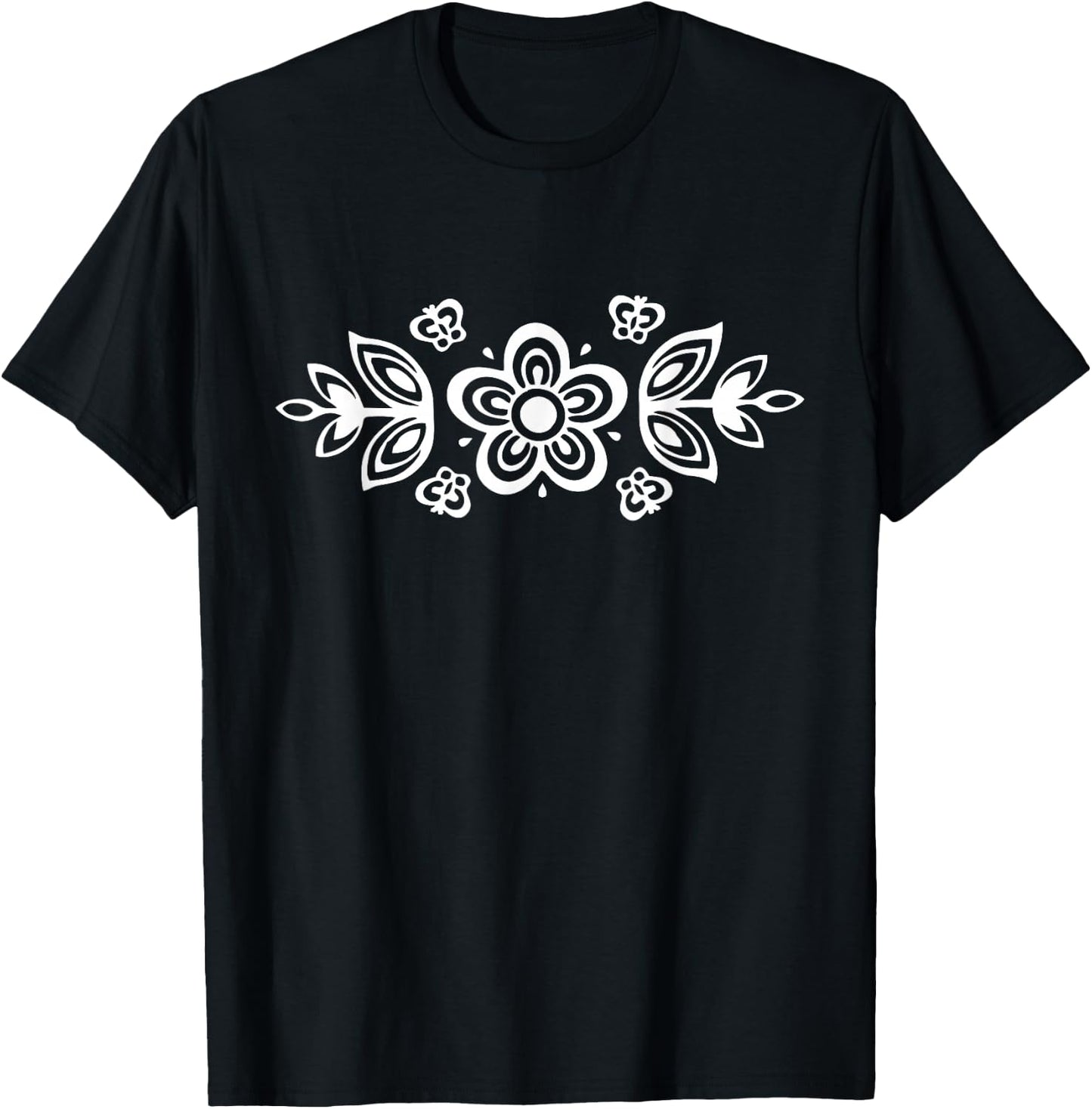 Vintage Pyrex Pattern - Butterfly Gold (White) T-Shirt - T-Shirt | Black