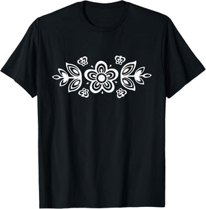 Vintage Pyrex Pattern - Butterfly Gold (White) T-Shirt - T-Shirt | Black