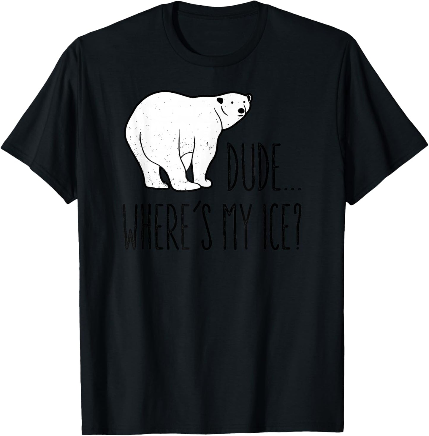 Climate Change Polar Bear Environmentalist Gift T-Shirt - T-Shirt | Black