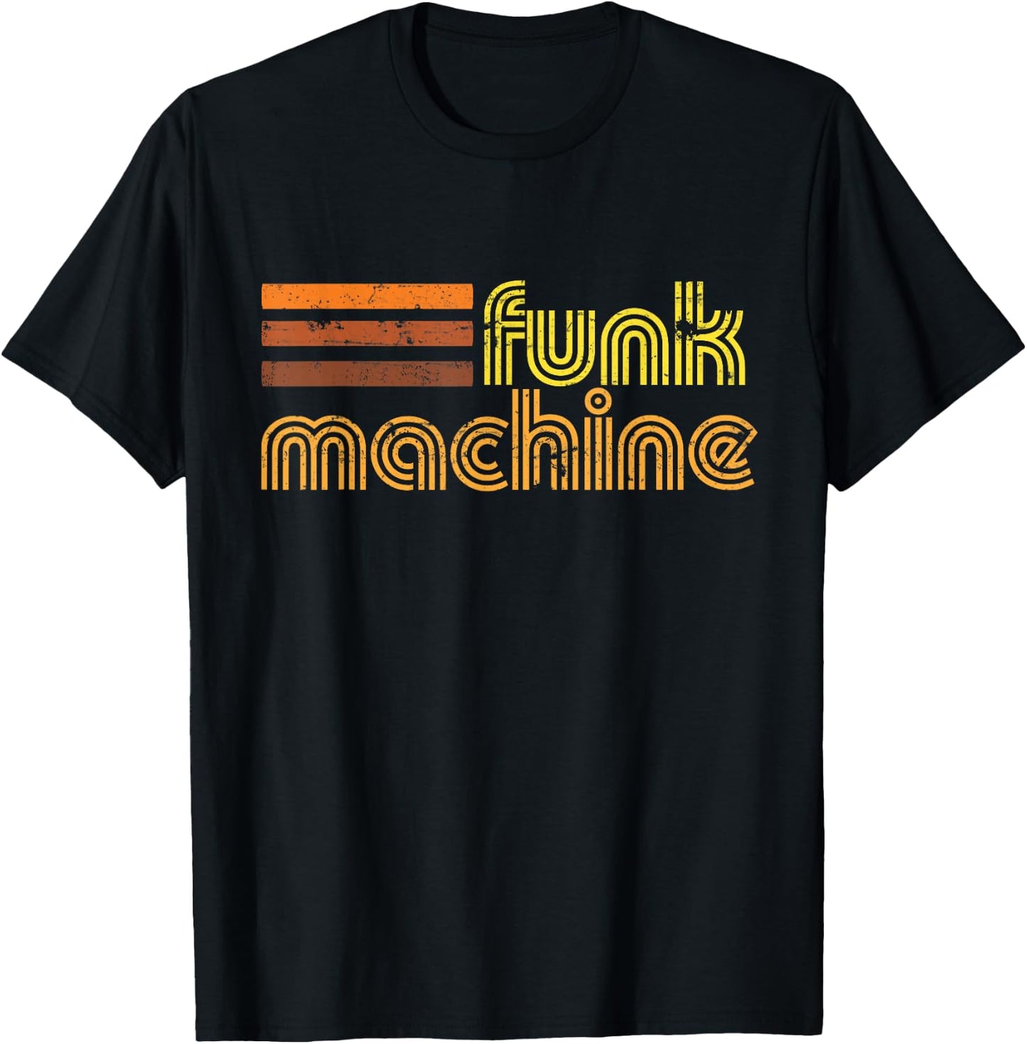Retro Cool Funk Machine 70s Disco Shirt T-Shirt - T-Shirt | Black