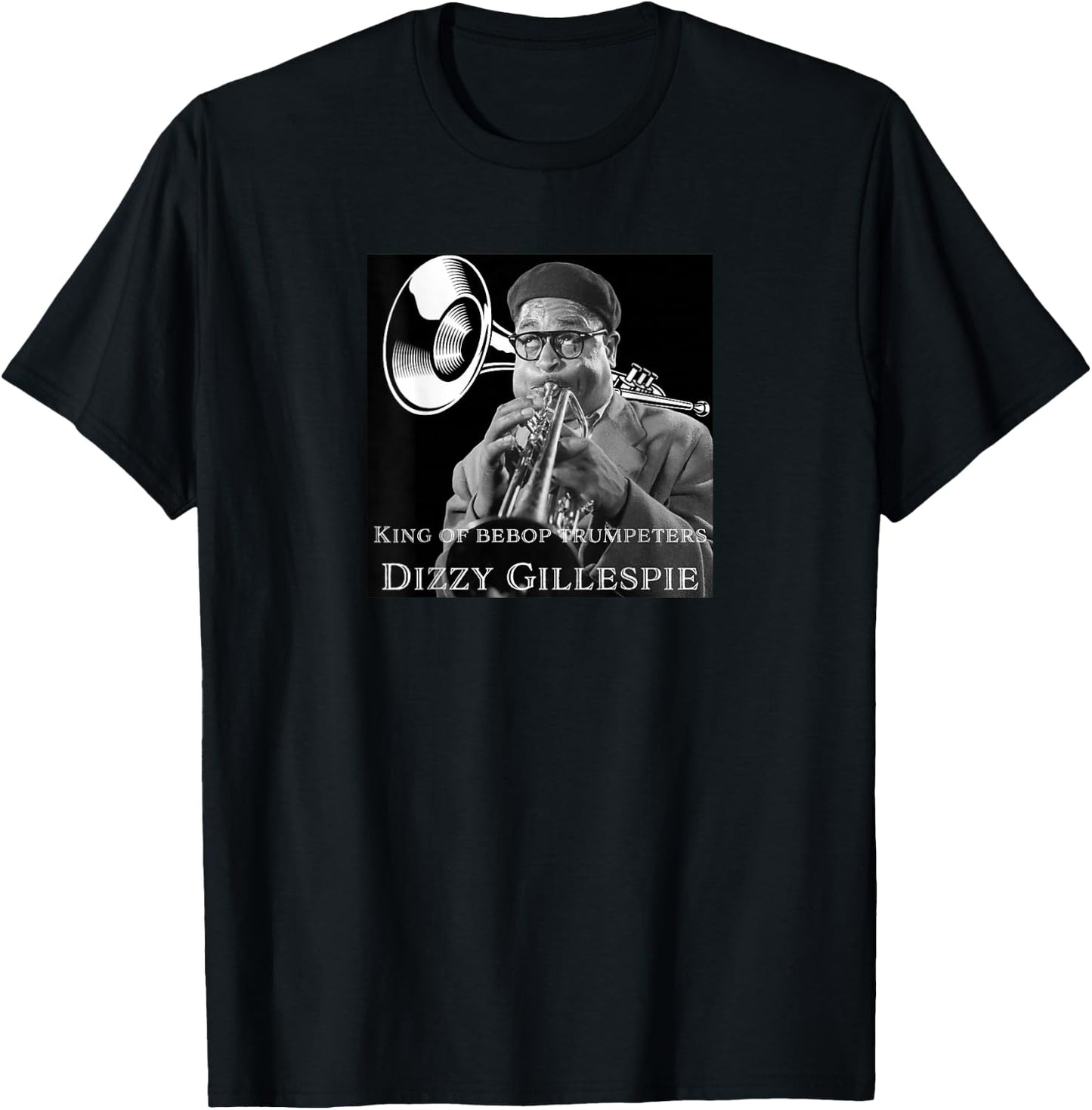 Dizzy Gillespie_001_Back Printed T-Shirt - T-Shirt | Black