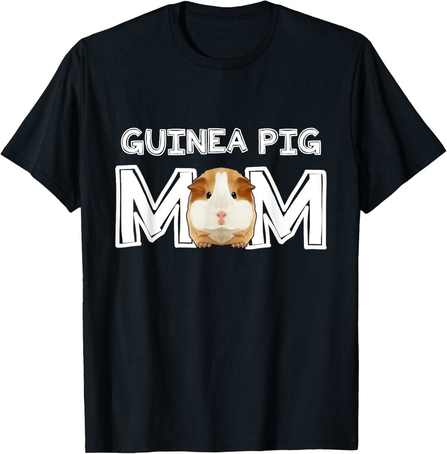 Guinea Pig Mom Costume Clothing Cavy Accessories Guinea Pig T-Shirt - T-Shirt | Black