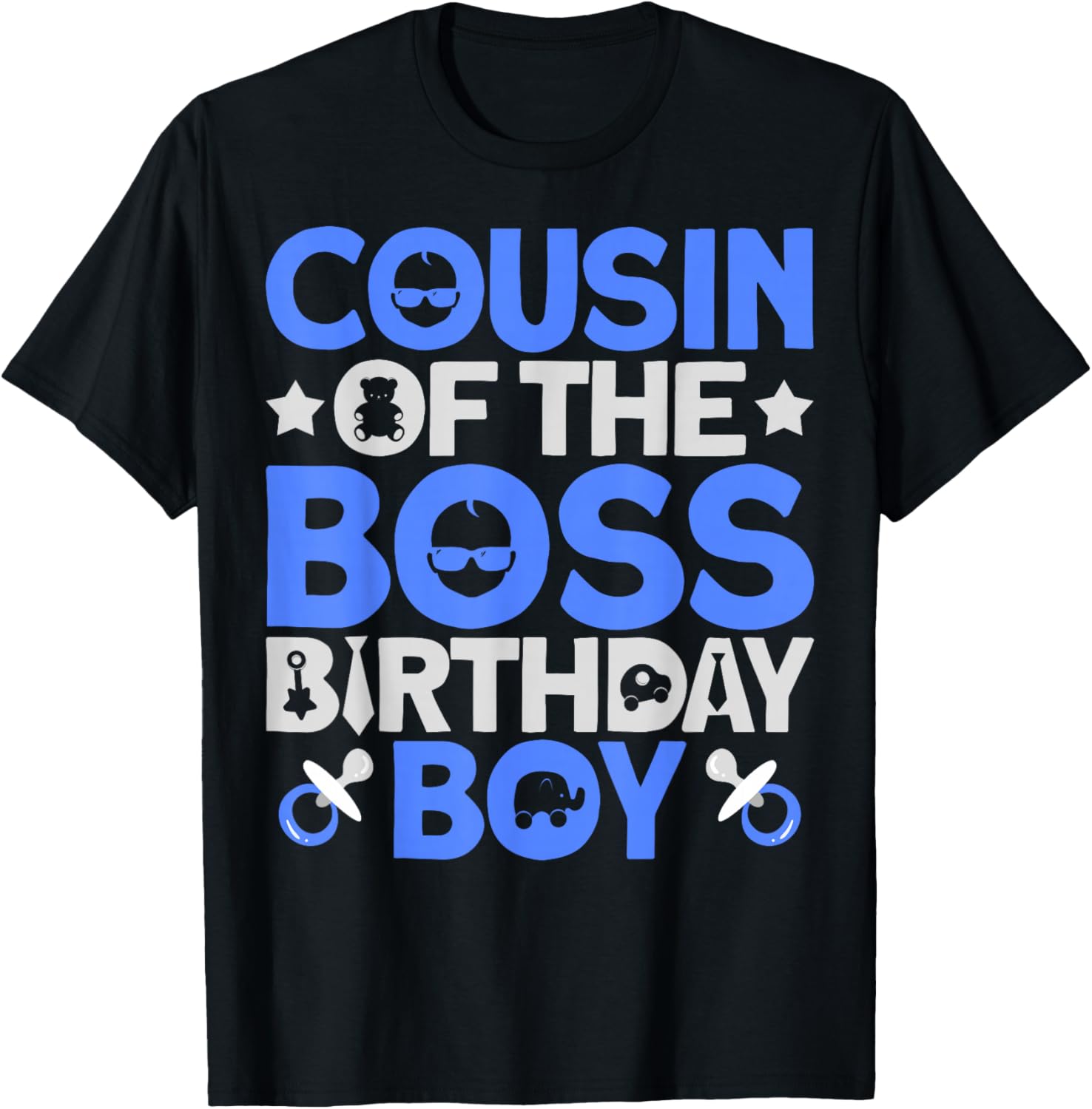 Cousin Of The Boss Birthday Party Outfit Like A Boss Cousin T-Shirt - T-Shirt | Black