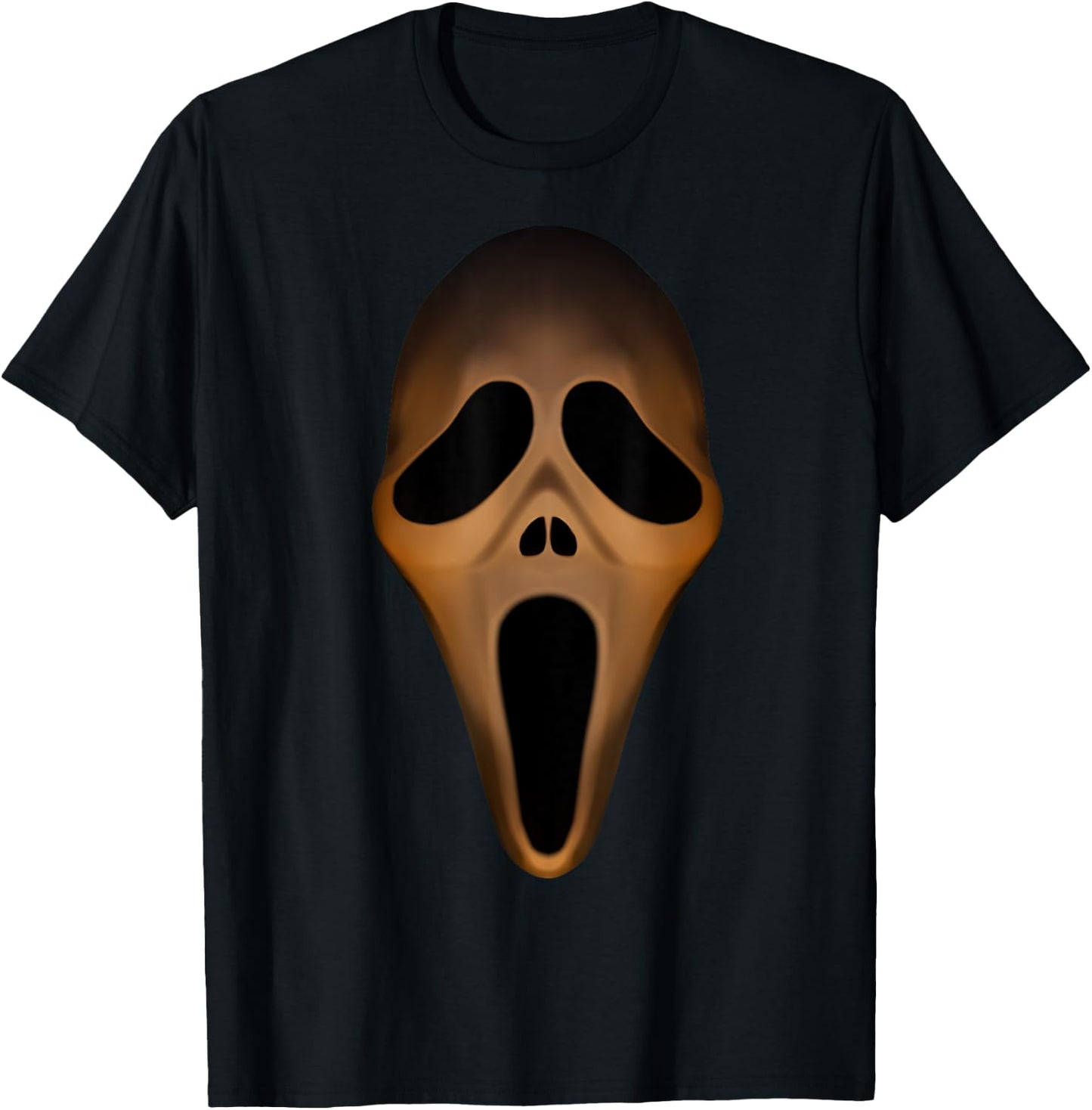 Ghost Face Spooky Halloween Face Costume T-Shirt - T-Shirt | Black