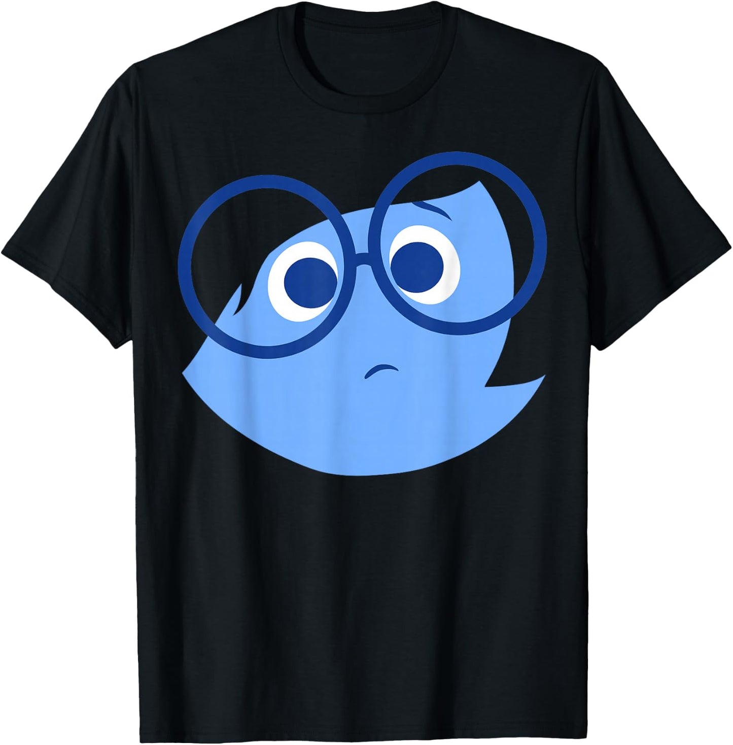 Disney Pixar Inside Out Sad Face Halloween T-Shirt - T-Shirt | Black